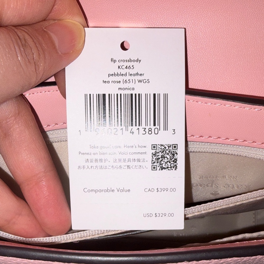 BNWT 🩷Kate Spade Crossbody in Tea Rose - Picture 7 of 8